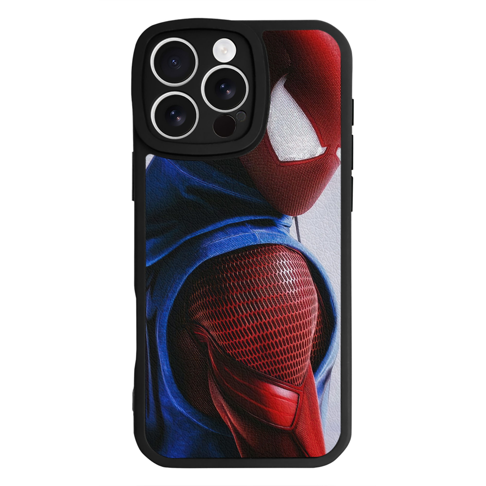 （画像用） Spider Man スパイダーマン 【iPhone 16シリーズ対応】シリコンスマホケース（レザー調） 材質：シリコン